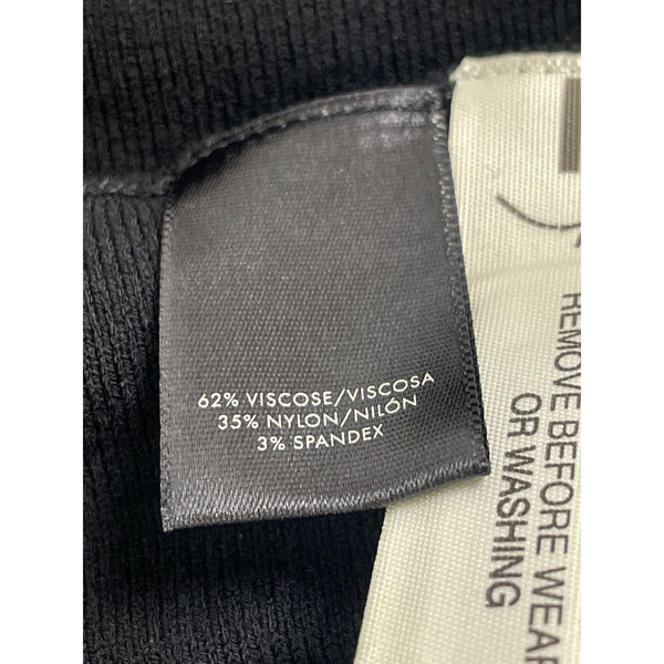 Ann Taylor Women's Black Long Sleeve A-Line Ruffle Hem Dress Size M