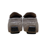 Bruno Marc Mens Beige Faux Leather Silver Accent Slip-On Flat Loafers Sz 9 - New