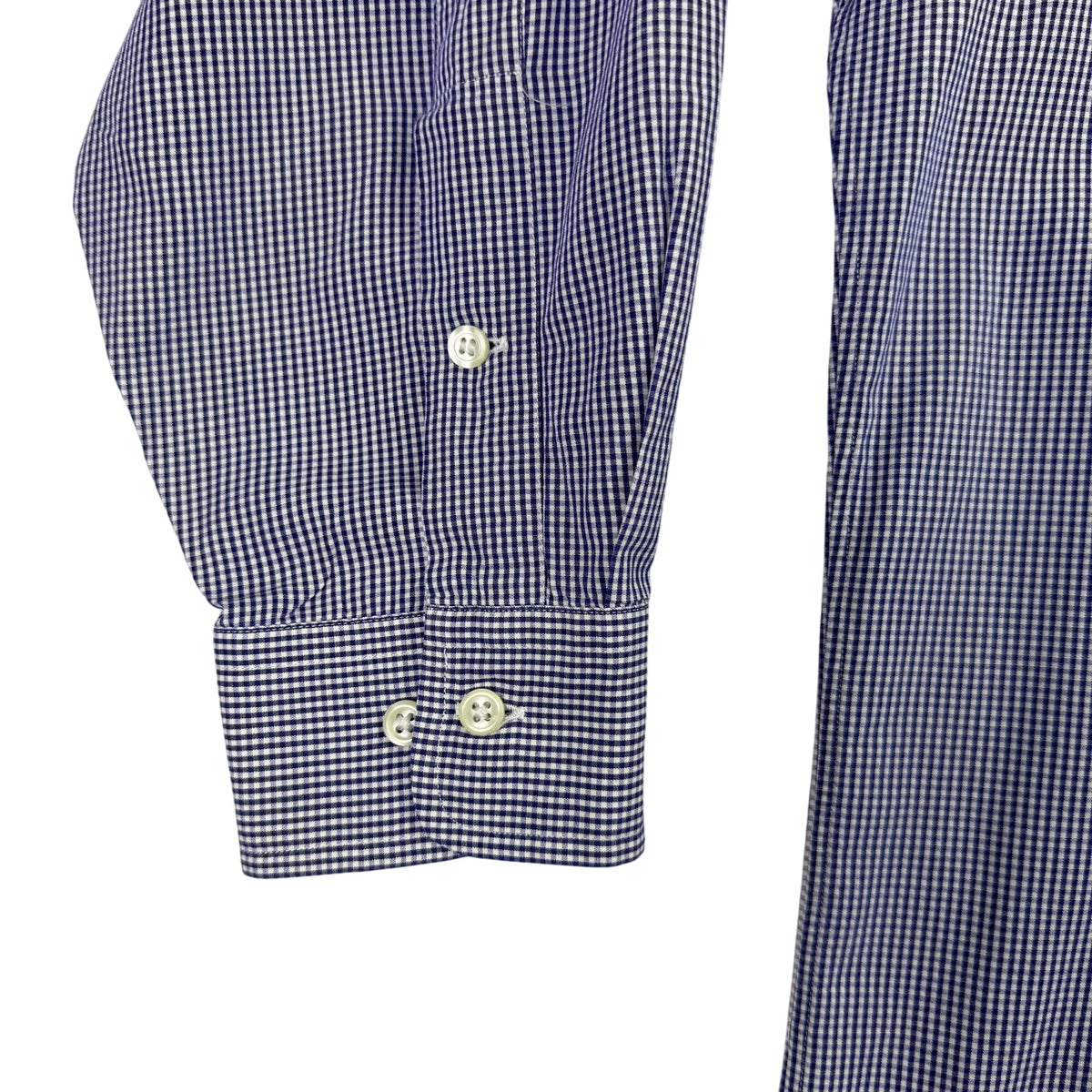 Ralph Lauren Mens Blue Cotton Button-Down Yarmouth Checked Shirt Size 16 1/2