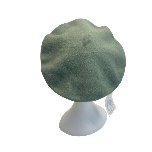 BeauChapeau Wool Beret Hat Green One Size Made In Canada