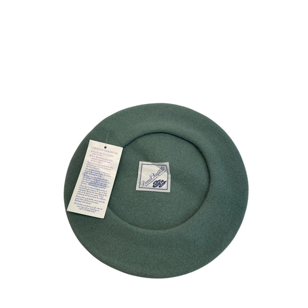 BeauChapeau Wool Beret Hat Green One Size Made In Canada
