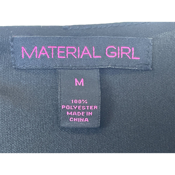 Material Girl Women’s Multicolor Printed Long Sleeve Romper M Polyester Lightweight Comfortable Stylish