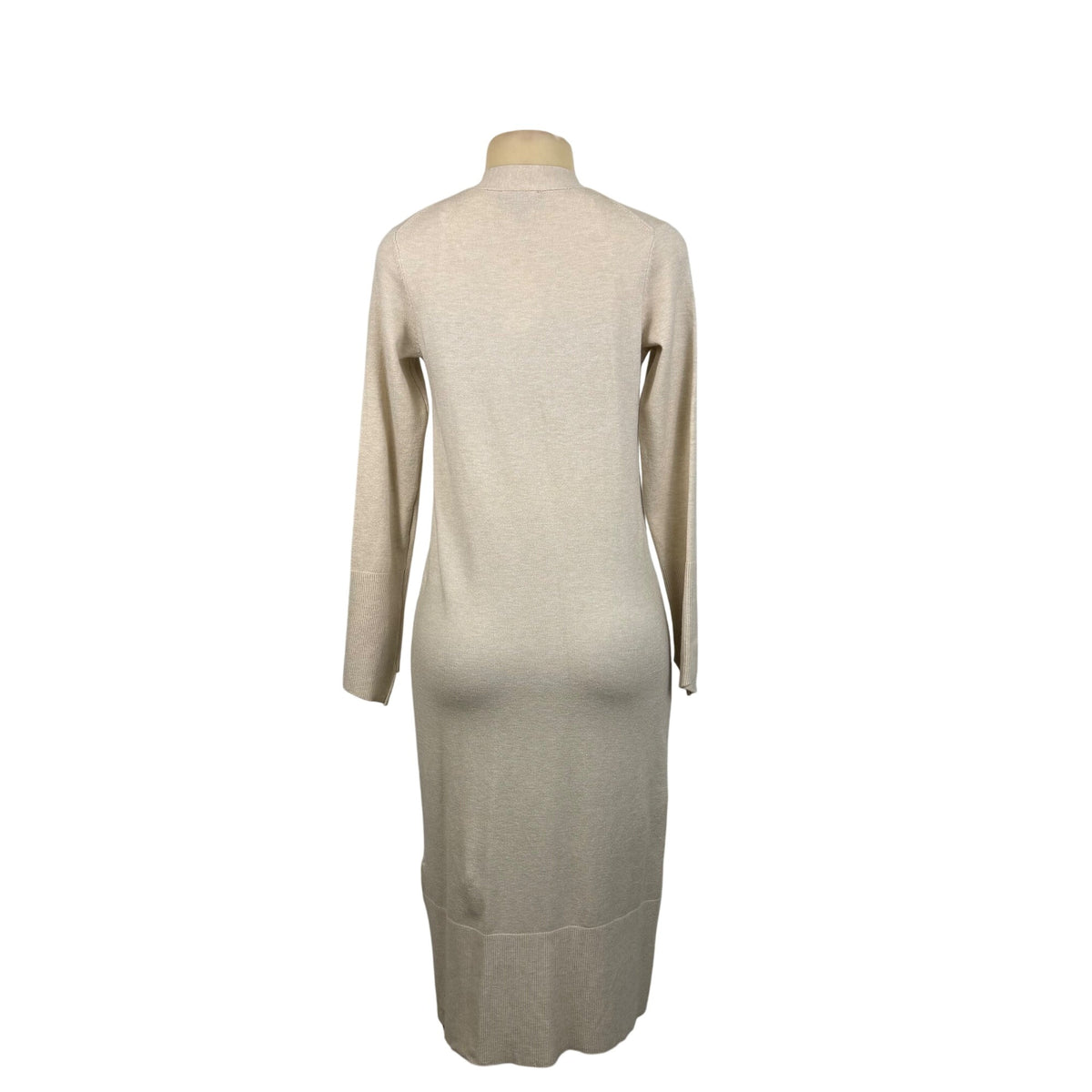 Jessica Simpson Womens Beige Knit Longline Cardigan With Buttons & Pockets Sz M