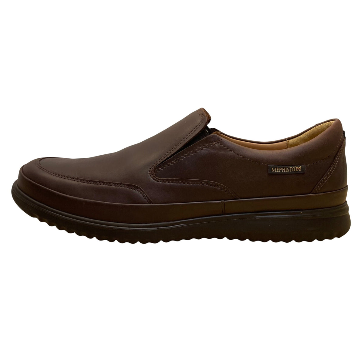 Mephisto Men’s Brown Leather Slip On Shock Absorber Air Jet Dress Shoes Size 11