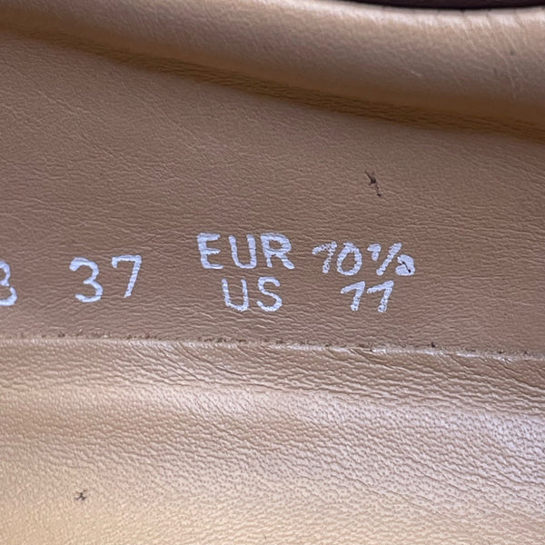 Mephisto Men’s Brown Leather Slip On Shock Absorber Air Jet Dress Shoes Size 11