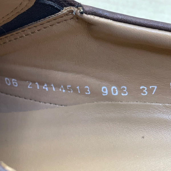 Mephisto Men’s Brown Leather Slip On Shock Absorber Air Jet Dress Shoes Size 11