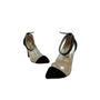 Christian Louboutin Clear and Black Suede Bis Un Bout Pump Size 40 (US 9)