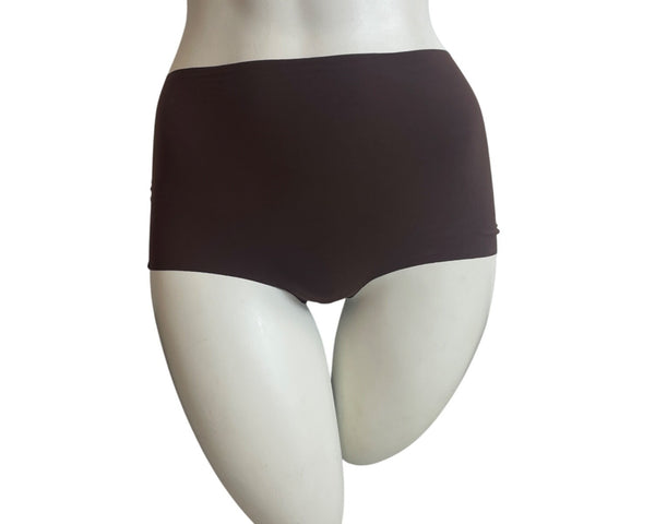 Tezenis Womens High-Waist Briefs Cocoa Brown Underwear Size M- NEW