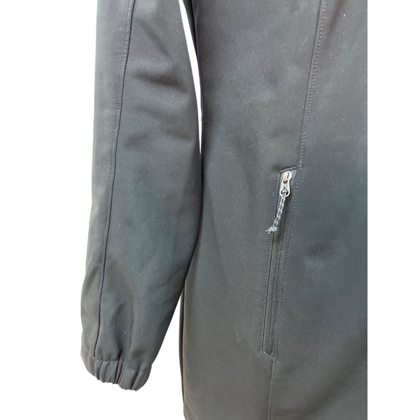 Eddie Bauer Womens Black Hooded Full-Zip Softshell Jacket With Pockets Szize M