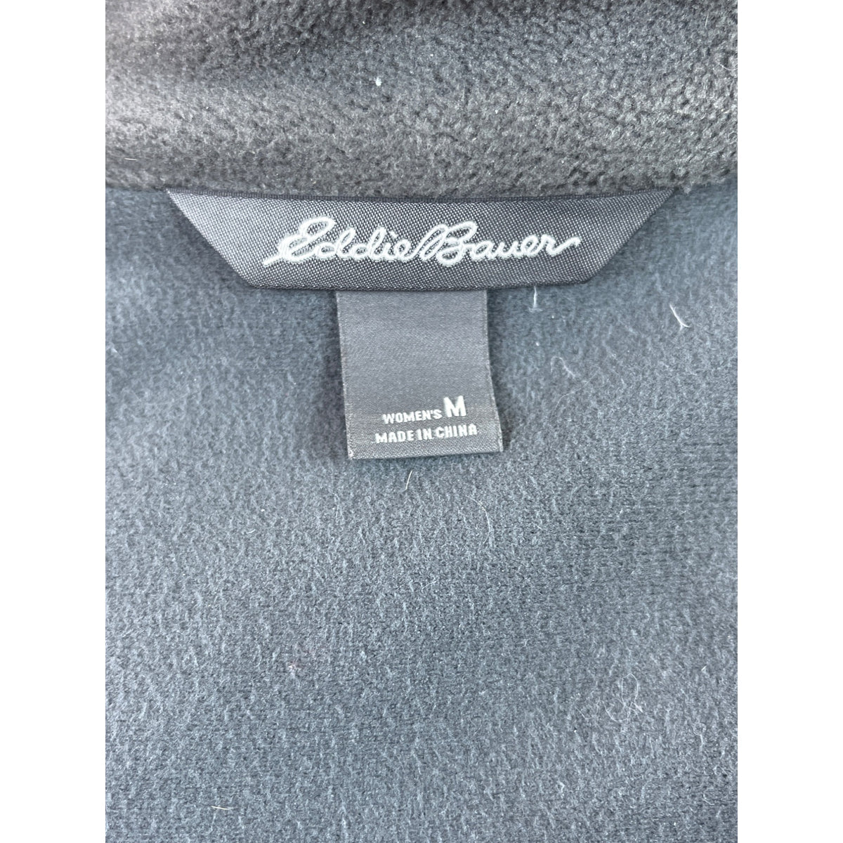 Eddie Bauer Womens Black Hooded Full-Zip Softshell Jacket With Pockets Szize M