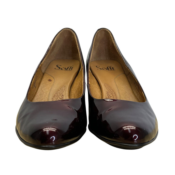 Söfft Napoli III Chianti Patent Leather Almond toe Heels Size 8 M