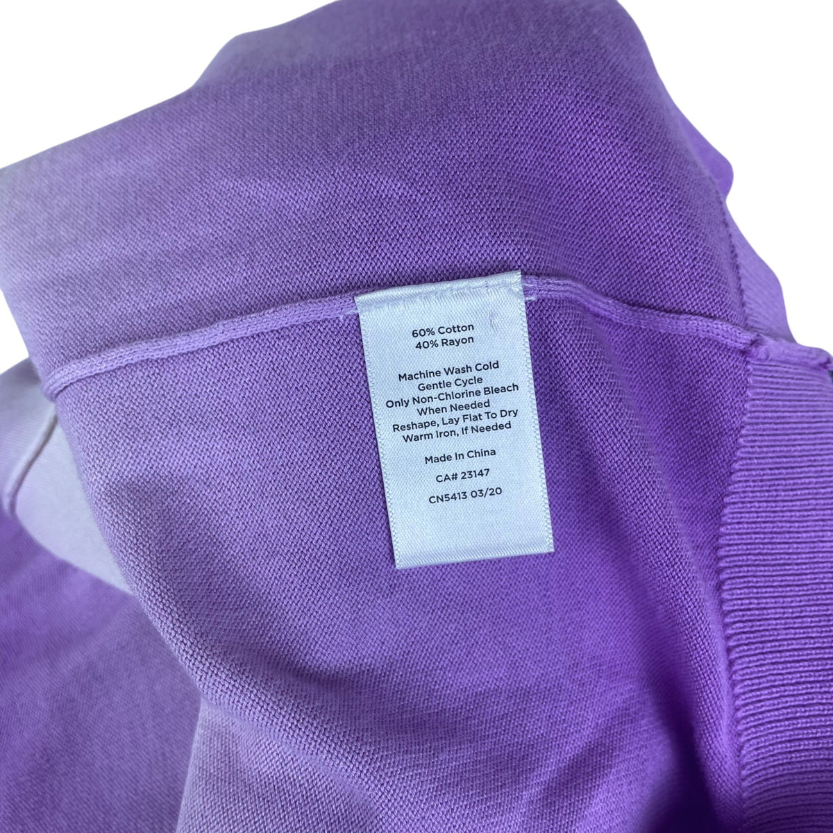 Talbots Womens Blue & Purple Ombré Cardigan Lightweight Knit Long Sleeve Size LP