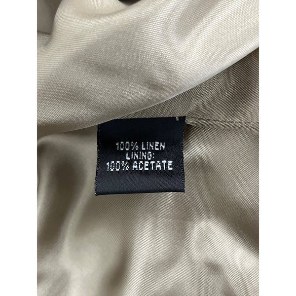 Ellen Tracy Womens Beige Striped  2-Piece Suit With Blazer & Pants Size 16 -New
