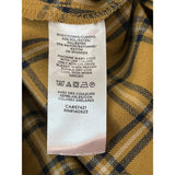 Loft Women's Mustard Yellow & Black Grid Pattern High Waist Short Skirt Sz 6P
