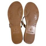 Women's Beige Pineapple Faux Pearls Rhinstone Strap Sandals Sz 42 (11.5 US)