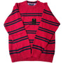 Tommy Hilfiger Men's Red Striped Sweater Sz L - NWT