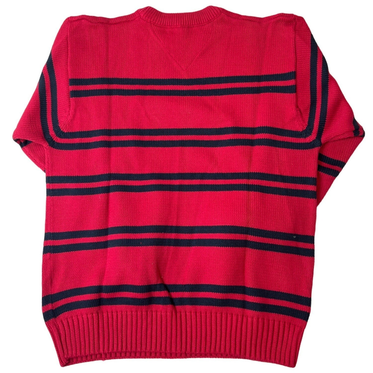 Tommy Hilfiger Men's Red Striped Sweater Sz L - NWT