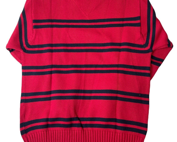 Tommy Hilfiger Men's Red Striped Sweater Sz L - NWT
