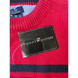 Tommy Hilfiger Men's Red Striped Sweater Sz L - NWT