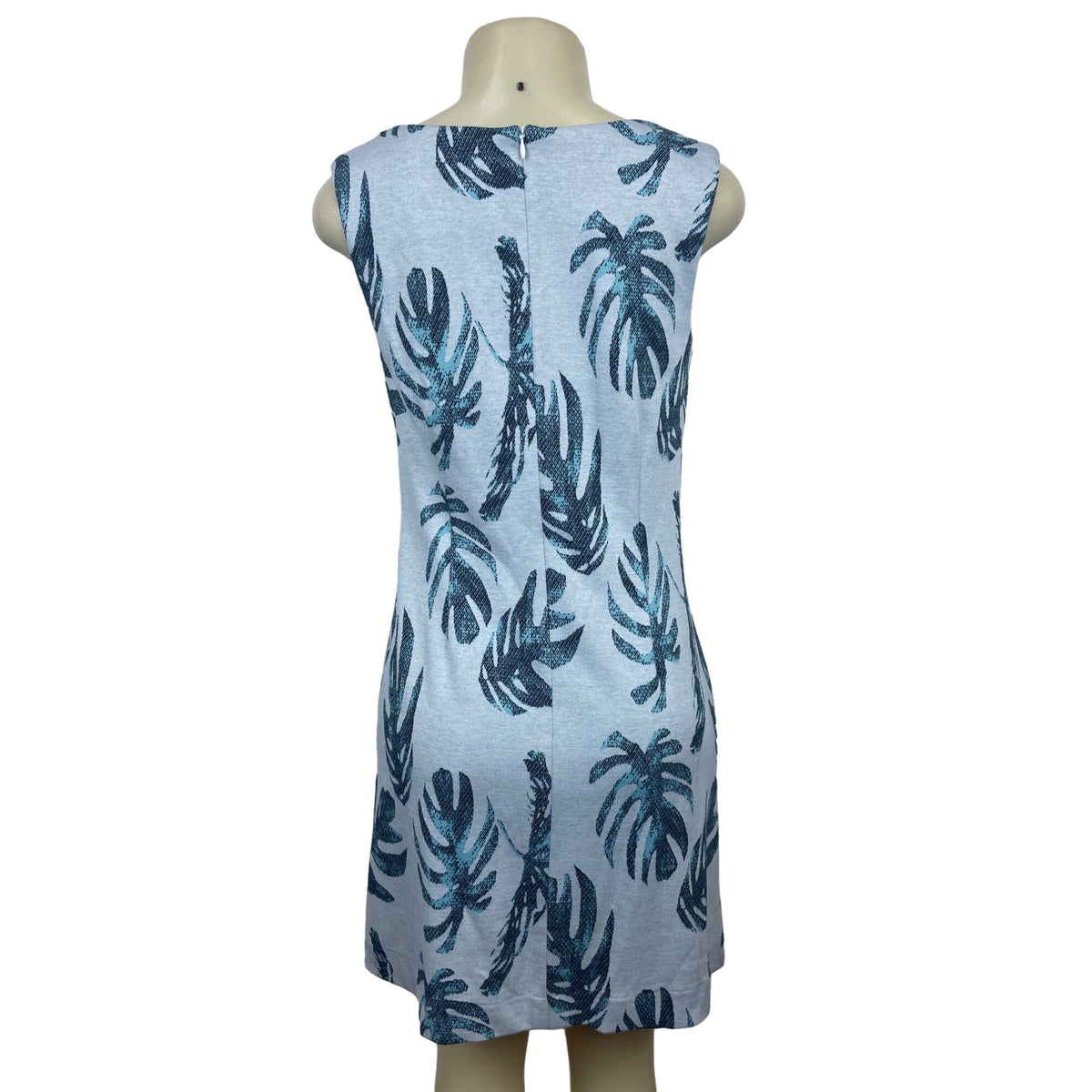 Tyler Boe Women Blue Short Sleeve Shift Dress with Back Zipper Sz XS - New