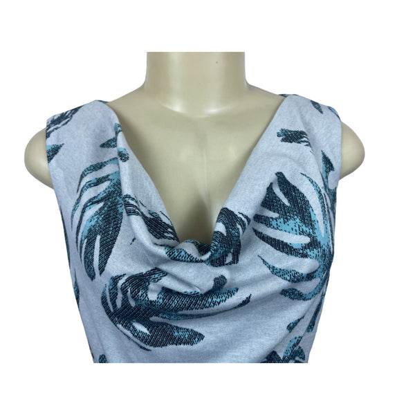 Tyler Boe Women Blue Short Sleeve Shift Dress with Back Zipper Sz XS - New