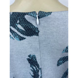 Tyler Boe Women Blue Short Sleeve Shift Dress with Back Zipper Sz XS - New