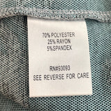 Tyler Boe Women Blue Short Sleeve Shift Dress with Back Zipper Sz XS - New