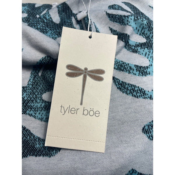Tyler Boe Women Blue Short Sleeve Shift Dress with Back Zipper Sz XS - New