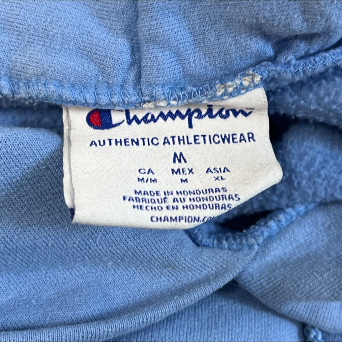 Champion University of North Carolina Blue Pullover Hoodie Sz M