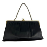 Vintage Andé Women's Cute Black & Gold Evening Party Clutch Sz S