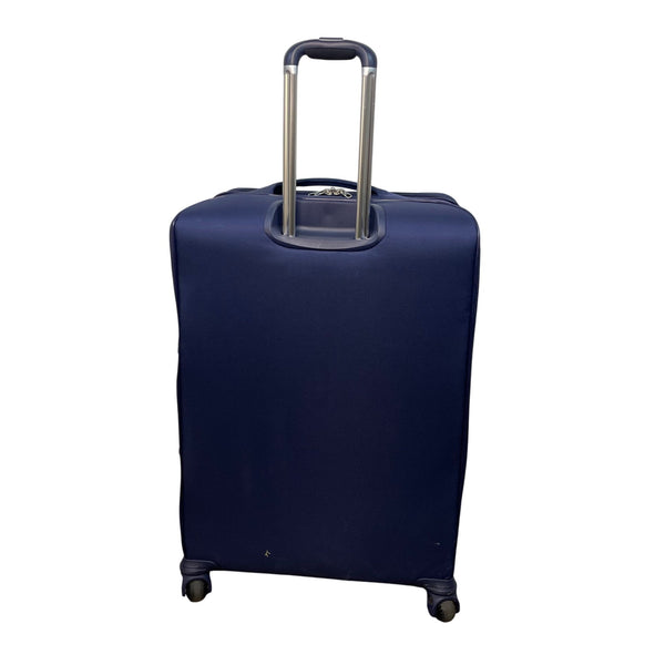 Samsonite Navy 4-Wheel Spinner Luggage Telescopic Handle Multiple Compartments