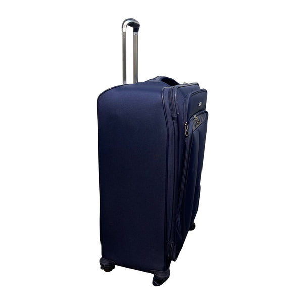 Samsonite Navy 4-Wheel Spinner Luggage Telescopic Handle Multiple Compartments