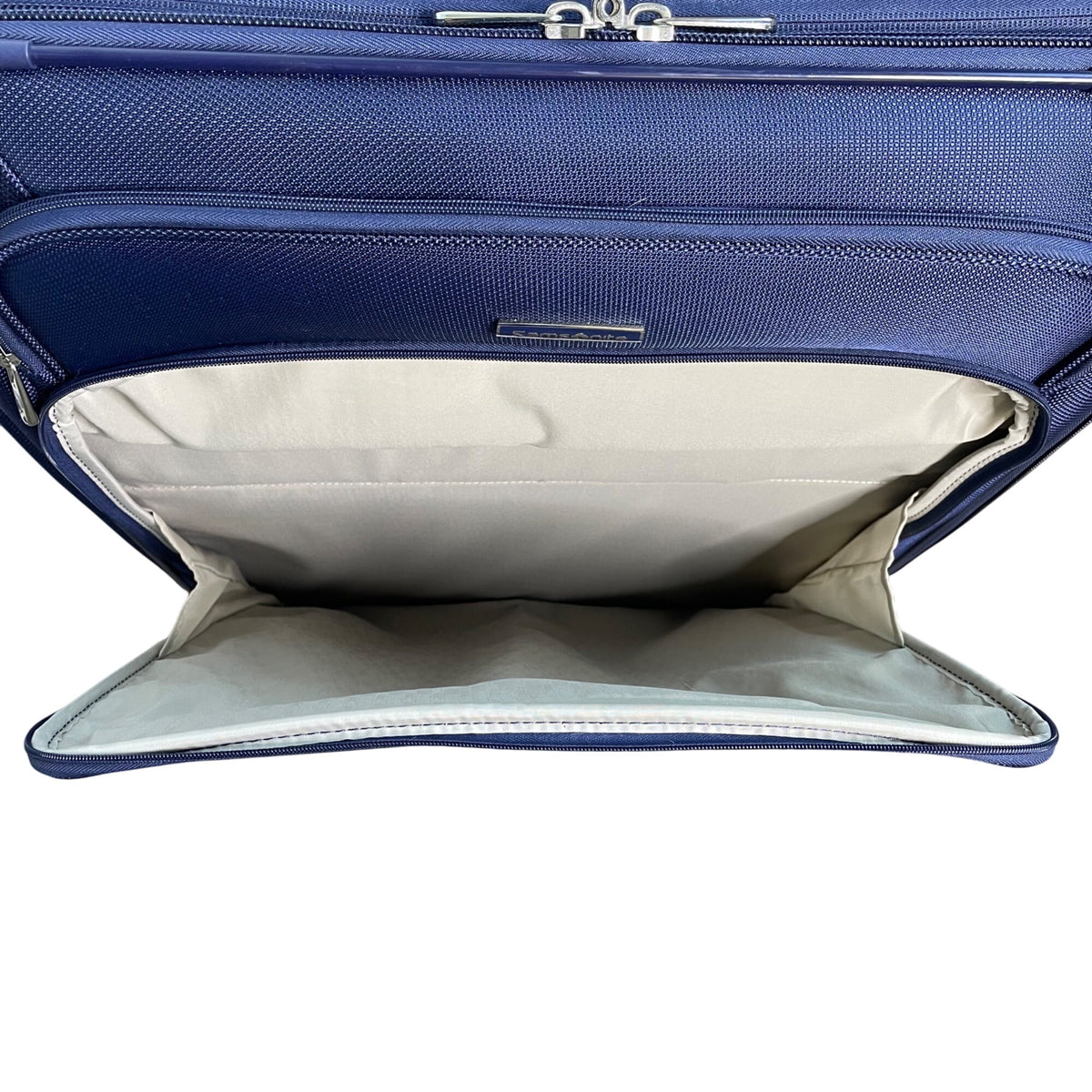 Samsonite Navy 4-Wheel Spinner Luggage Telescopic Handle Multiple Compartments