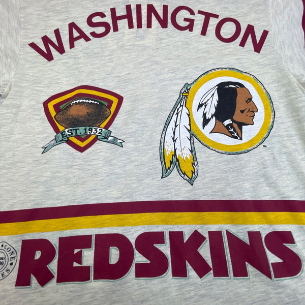 Vintage Long Gone Series Washington Redskins Gray Graphic Tee Shirt Sz L - New
