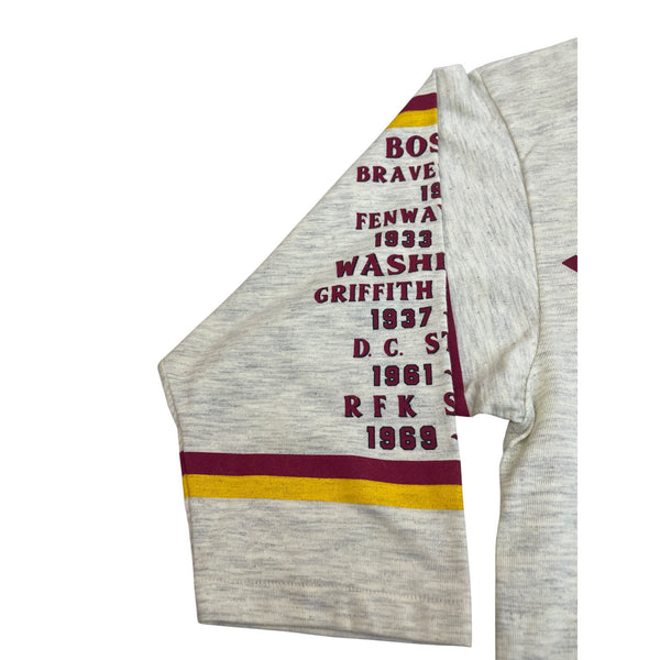 Vintage Long Gone Series Washington Redskins Gray Graphic Tee Shirt Sz L - New