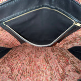 Vintage Lee Stomer For Ronay Tapestry With Black Leather Trim Shoulder Bag