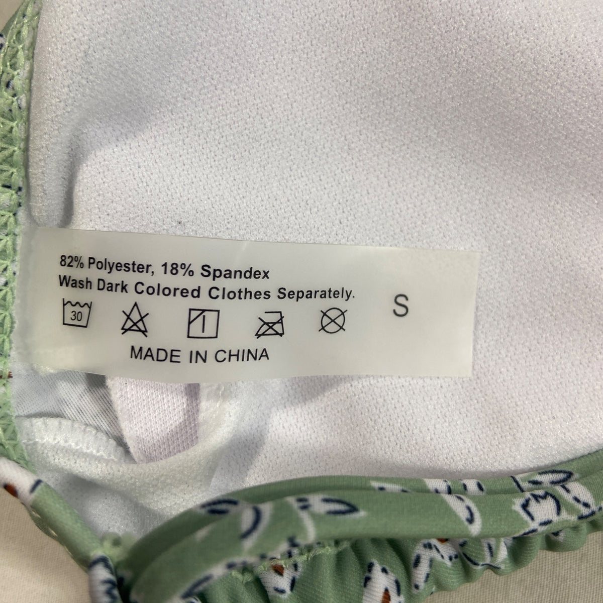 Shein Women's Green Swimsuit Bikini Set Sz S - NWT