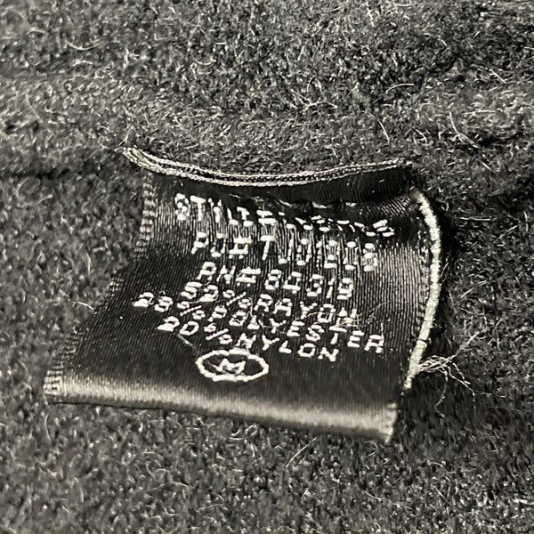 Cyrus Women's Black Open Front Hooded Long Sweater Cardigan Size M - New