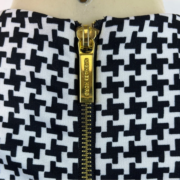 Michael Kors Women's Black & White Short Sleeve Sheath Dress Sz 6