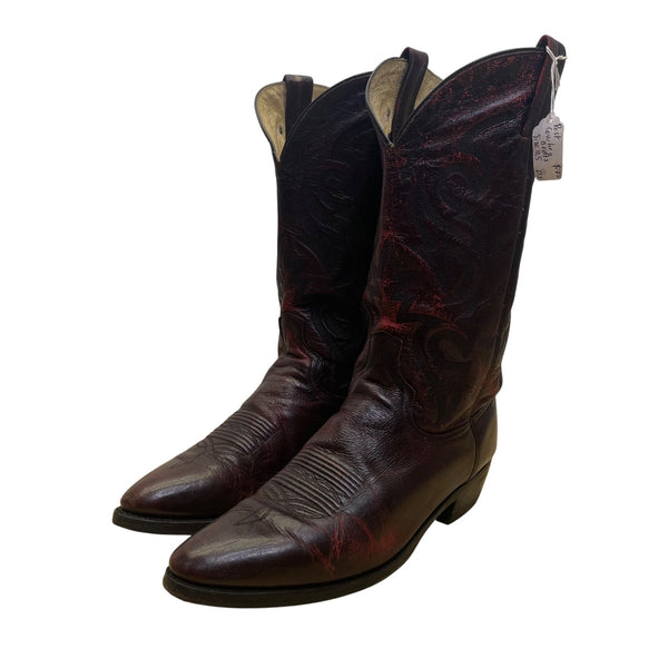 Dan Post Men’s Red Leather Embroidered Details #2112 Western Boots Size 11 M