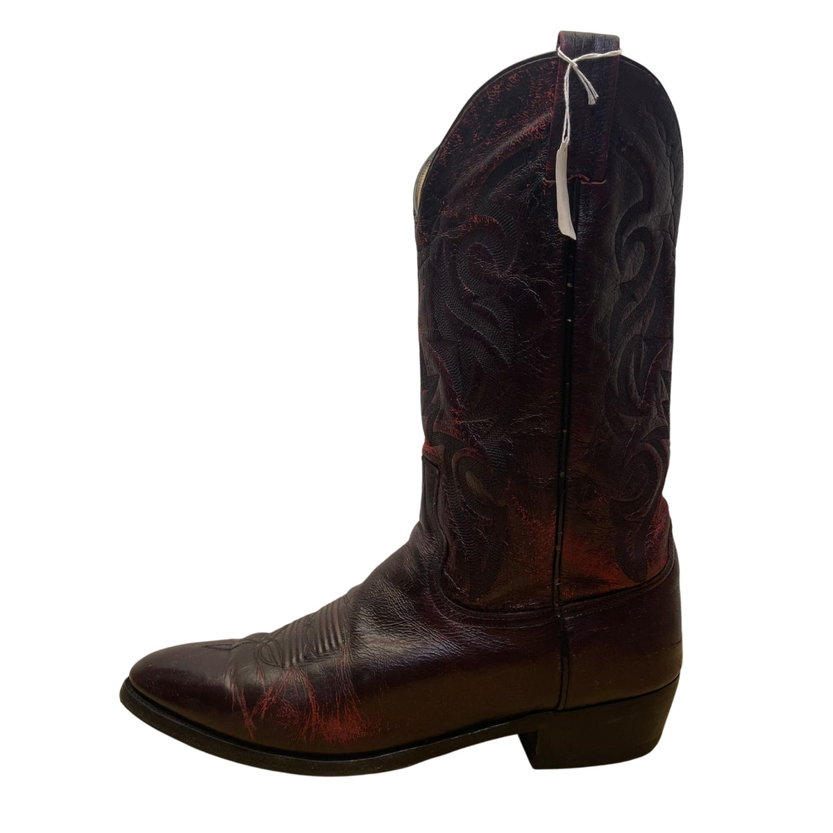 Dan Post Men’s Red Leather Embroidered Details #2112 Western Boots Size 11 M