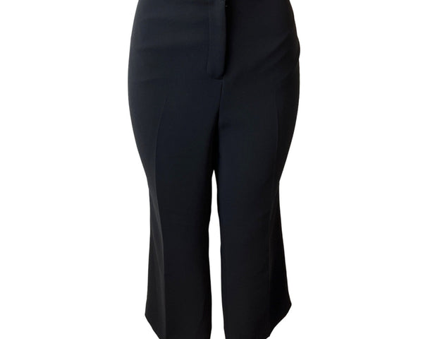 Tahari Women's Black High Rise Capri Cropped Pants Sz 16P - NWT