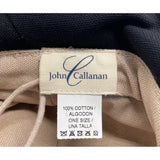 John Callanan Black Cotton Wide Brim Bucket Hat With Bow & Logo Detail For Women
