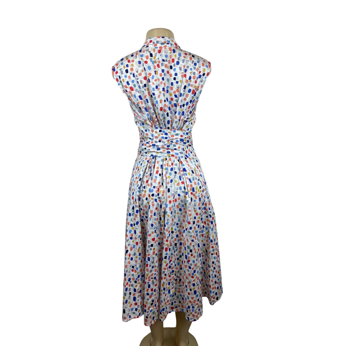 Nic + Zoe Women's Sleeveless Polka Dot Dress with Belt Sz XXL - New