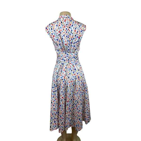 Nic + Zoe Women's Sleeveless Polka Dot Dress with Belt Sz XXL - New