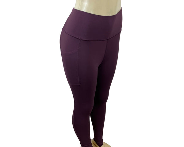 Athleta Women's Purple High Rise Elastic Waistband Sport Leggings Sz SP