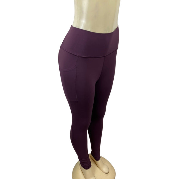 Athleta Women's Purple High Rise Elastic Waistband Sport Leggings Sz SP