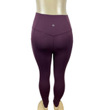 Athleta Women's Purple High Rise Elastic Waistband Sport Leggings Sz SP