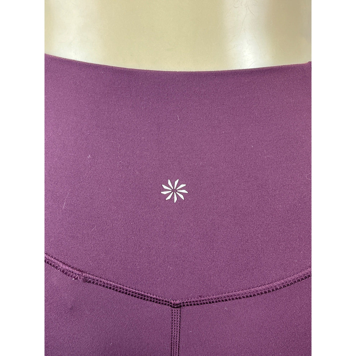 Athleta Women's Purple High Rise Elastic Waistband Sport Leggings Sz SP