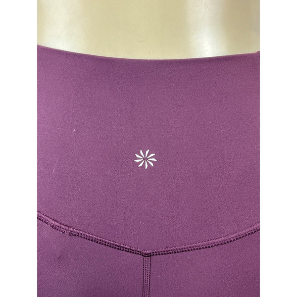 Athleta Women's Purple High Rise Elastic Waistband Sport Leggings Sz SP
